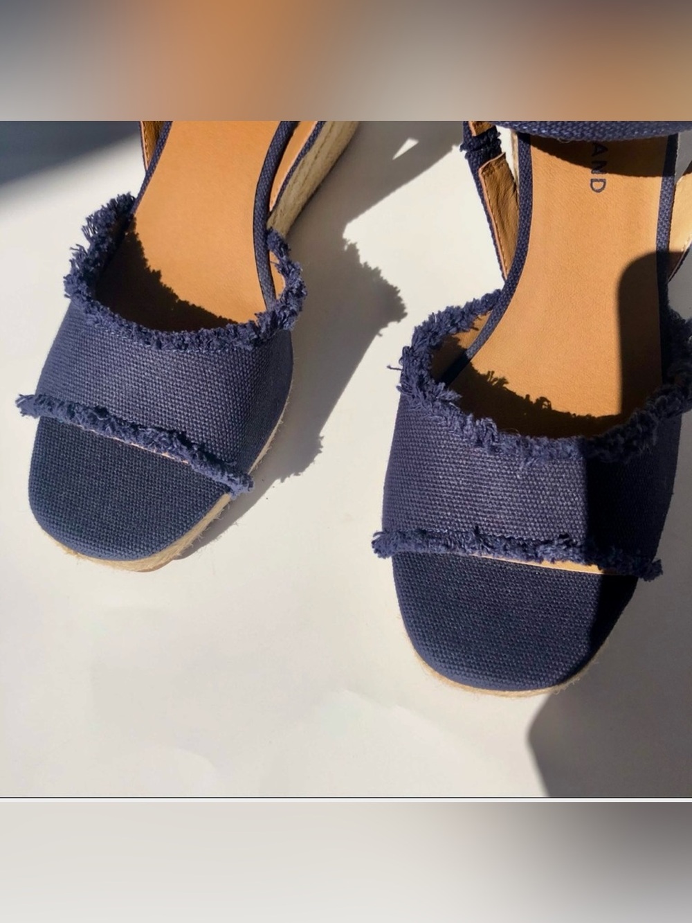 Lucky Brand navy blue wedges Size 9 - Picture 10 of 11